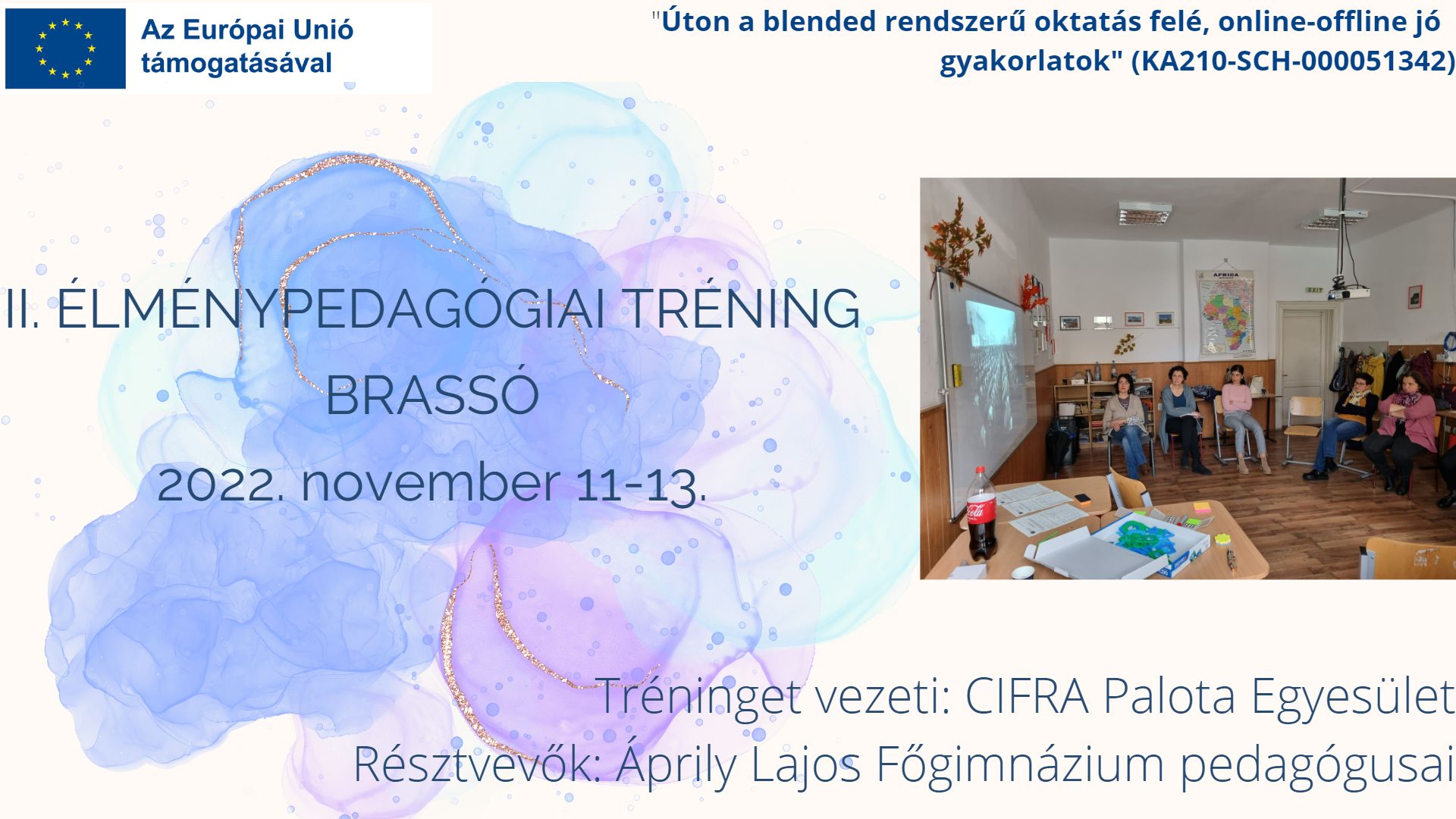 II. Élménypedagógiai Tréning, Brassó, 2022. november 11-13.